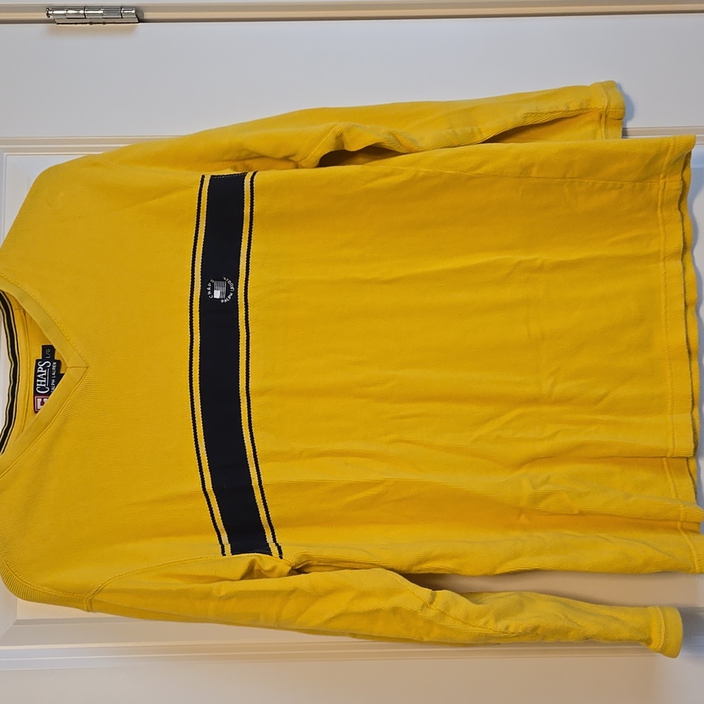 Ralph Lauren Chaps Bright Yellow Sweater